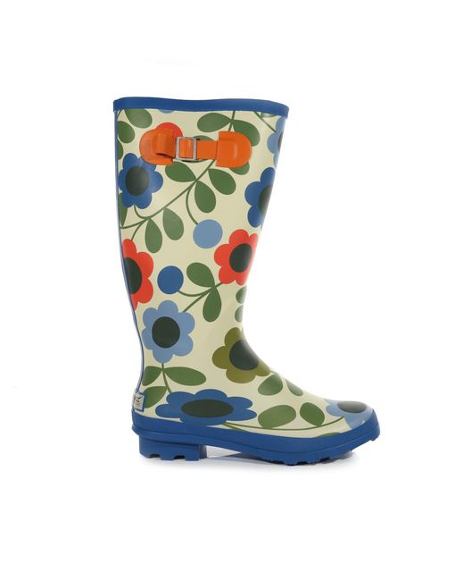 Regatta Blue Orla Kiely Hi Wellington