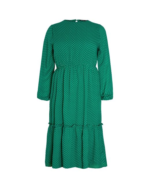 Wednesday's Girl Green Boho Dress