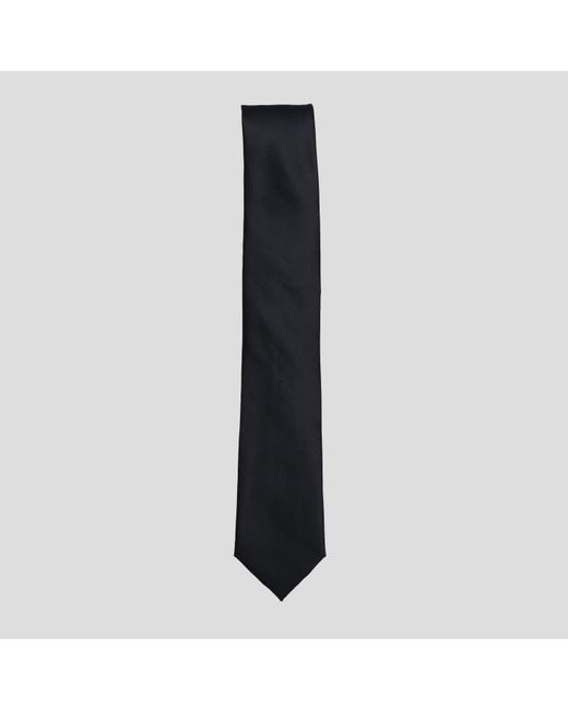 Twisted Tailor Black Ellroy Plain Tie for men