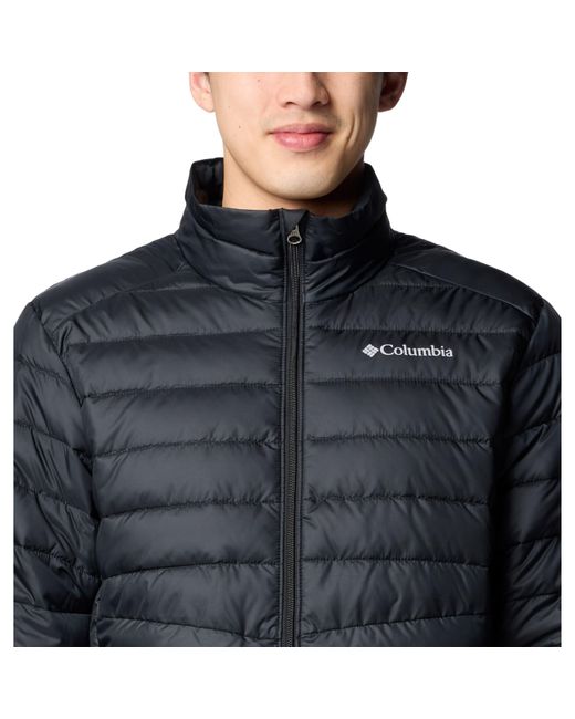 Columbia Black Fosters Falls Water Resistant Insulated Puffer Jacket for men