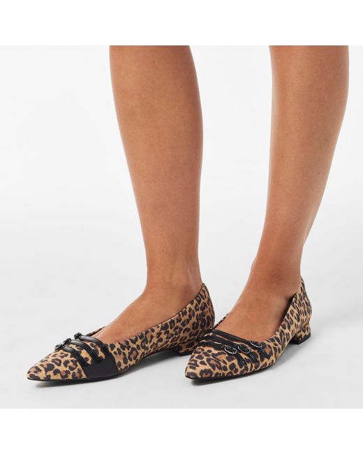 Clarks Brown Sensa15 Strap Ballet Pumps