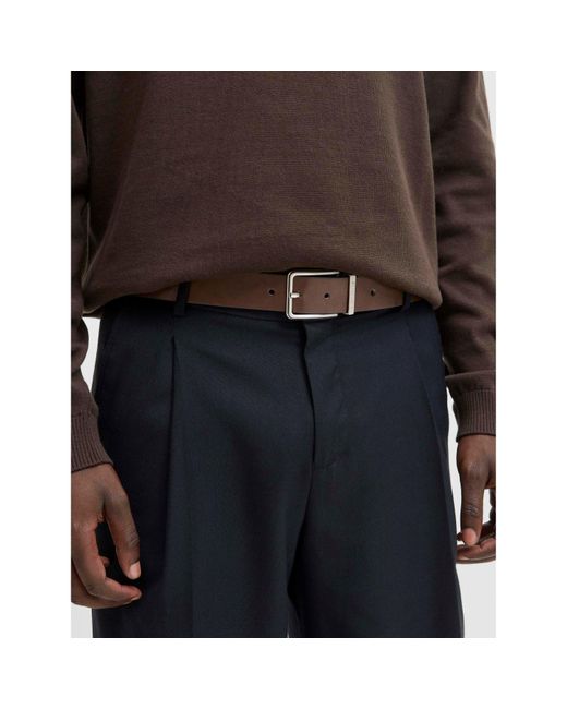 Jack & Jones Brown Garda Reversible Belt for men