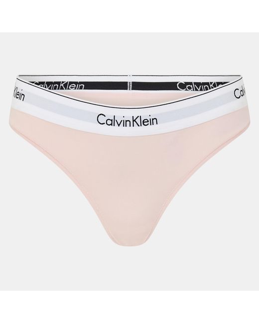 Calvin Klein White Modern Thong
