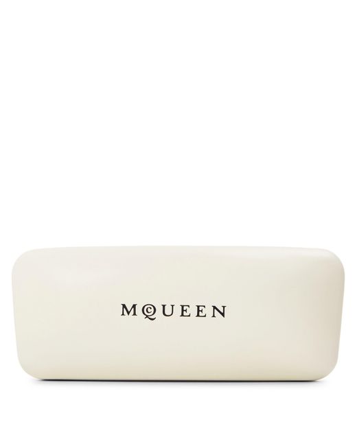 McQueen Gray Rectangle Sunglasses for men