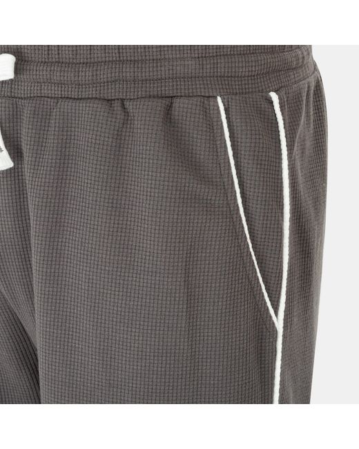 Fabric Gray Waffle Shorts for men