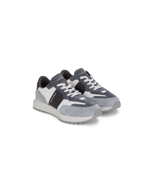 Calvin Klein Gray Suede Trainers for men