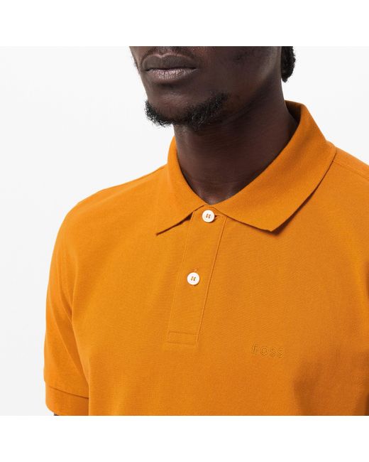 Boss Orange Firenze Short-Sleeve Polo Shirt With Logo Detail for men