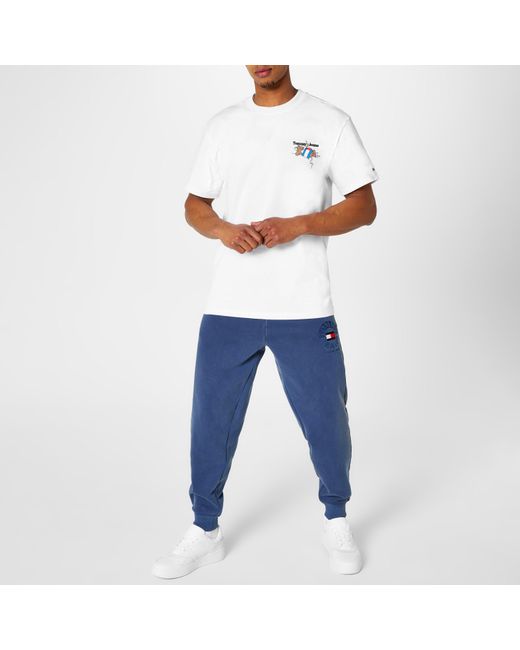 Tommy Hilfiger White Retro Leather Basket Trainers for men