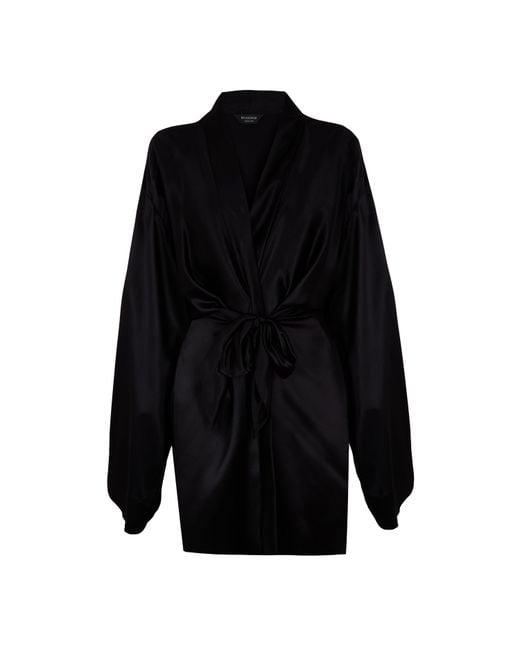 Balenciaga Black Bal Wrap Mini Drs Ld61