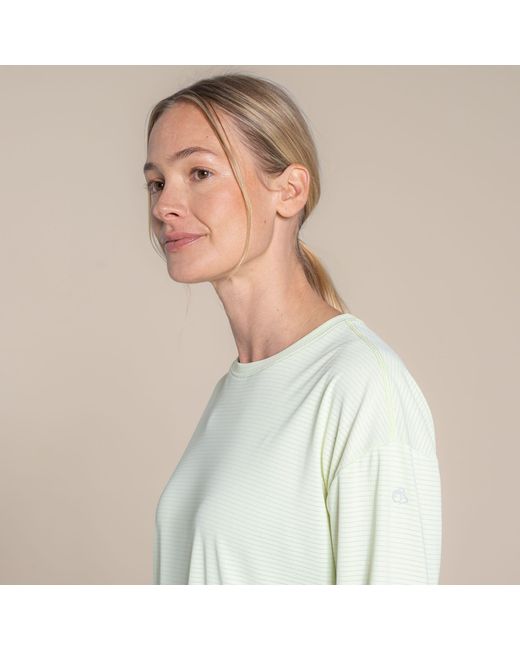 Craghoppers White Nosilife Solar Shield+ Long-Sleeved Top