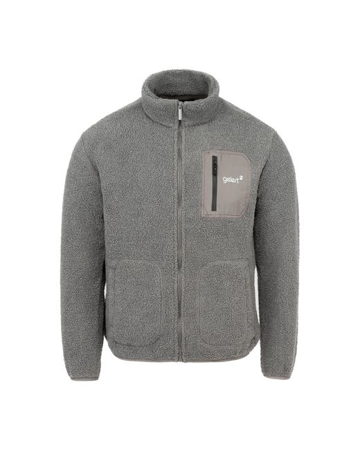 Gelert Gray Sherpa Fleece Long Sleeve Teddy Coat for men
