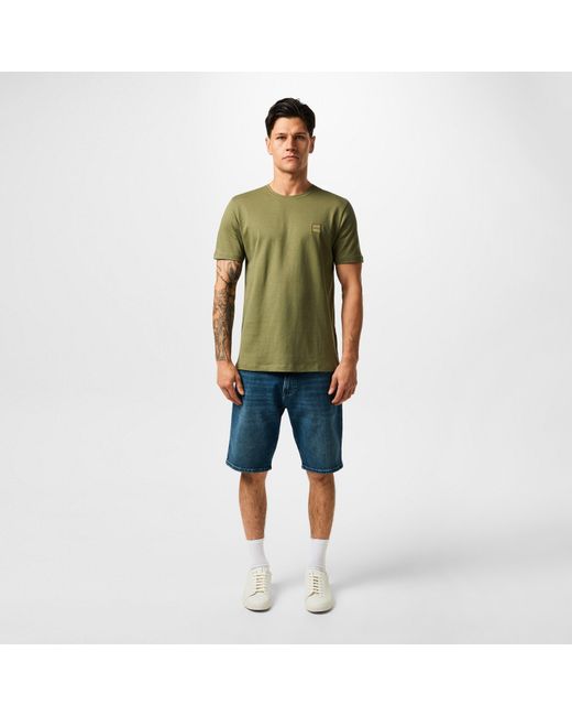 Boss Green Tales T-Shirt With Logo Patch Premium Cotton for men