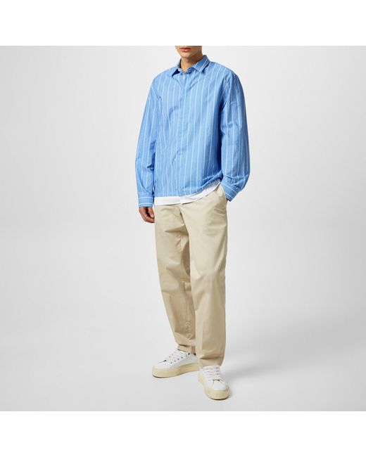 Neil Barrett Blue Double Shirt for men