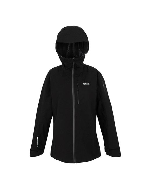 Regatta Black Birchdale Ii Waterproof Hooded Long Sleeve Jacket