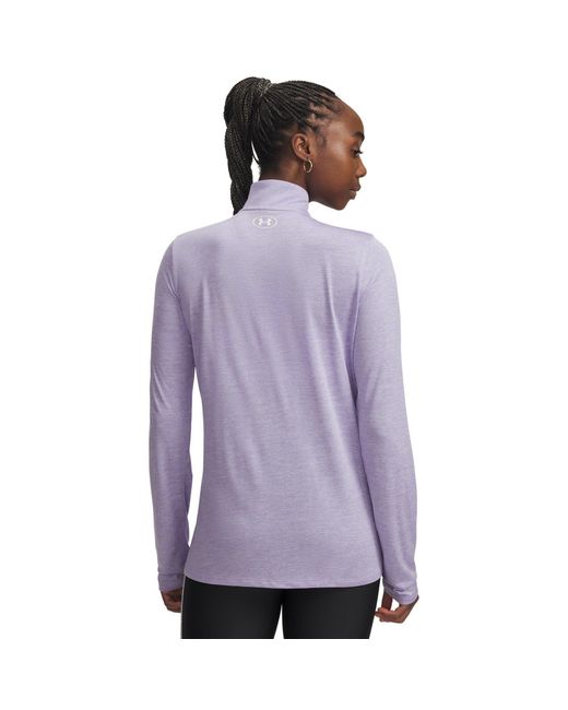 Under Armour Purple Tech Twist ½ Zip Luxe