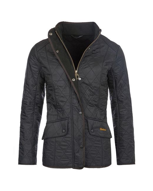 Barbour Blue Cavalry Polarquilt Diamond-Quilted Fleece-Lined Long Sleeve Slim Fit Quilted Jacket