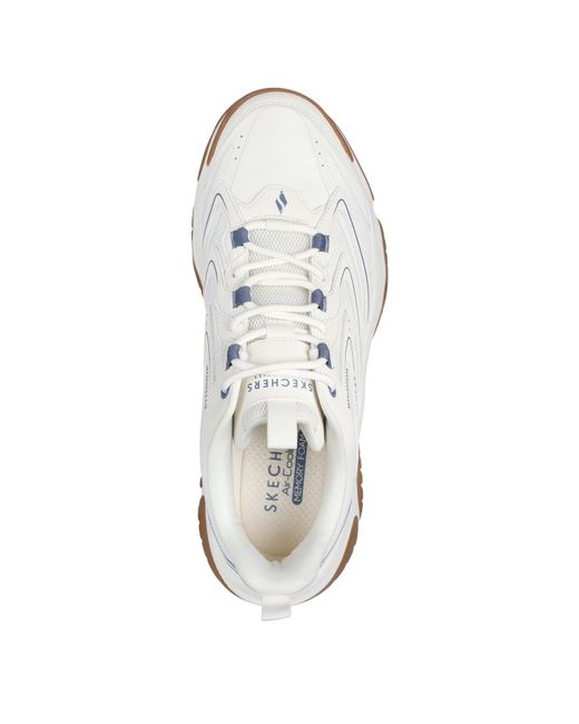 Skechers White Casual Low-Top Trainers for men