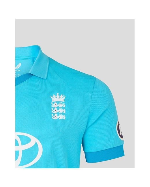 Castore Blue 26/27 England Cricket Odi Shirt for men