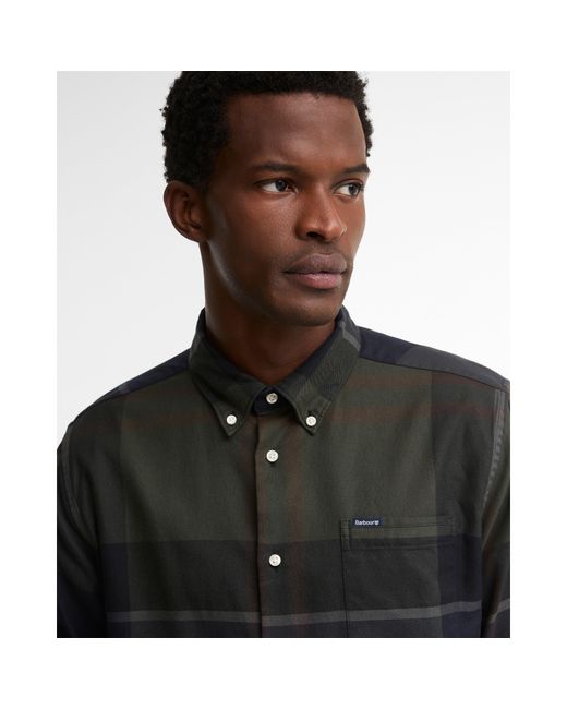 Barbour Blue Dunoon Long Sleeved Shirt for men