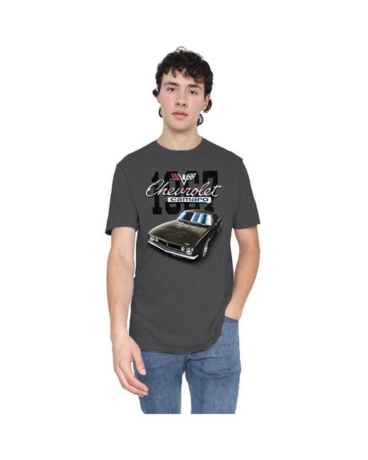 Other Black Chevrolet Classic Camaro T-Shirt Charcoal for men