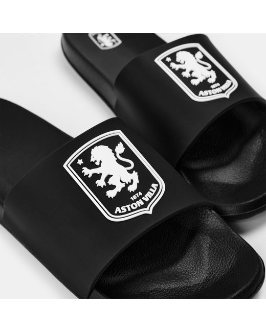 Team Black Adults Pool Sliders