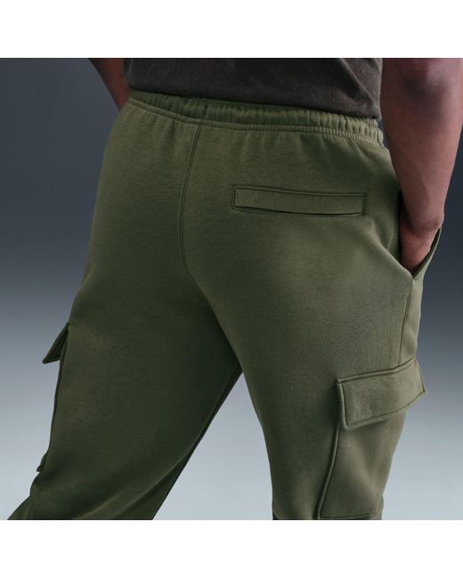 Nike Green Sportswear Club Fleece Cargo Pants for men