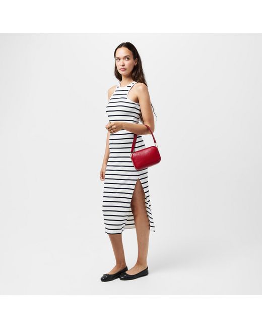 French Connection Multicolor Tommy Stripe Racer Back T-Shirt Dress