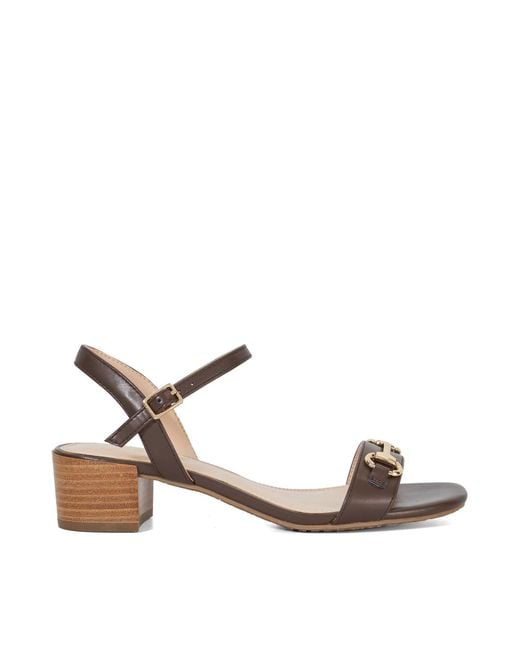 Dune Brown Jillas Heeled Sandal
