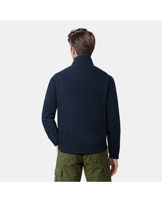 Lyle & Scott Blue Long Sleeve Zip Harrington Jacket for men