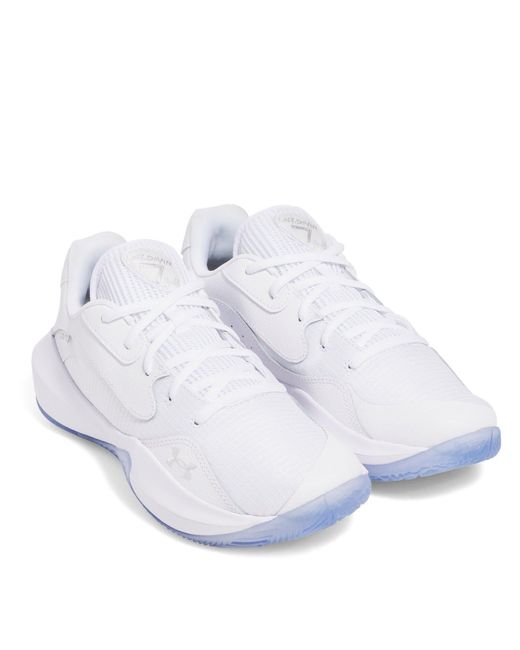 Under Armour White Ua Lockdown 7 Low Basketball Trainers for men