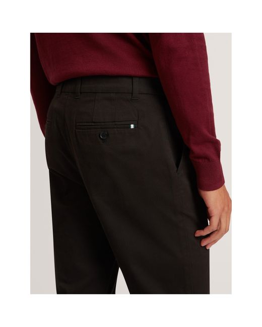 Ted Baker Black Slim Fit Chinos for men