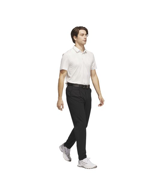 Adidas White Ultimate Short Sleeve Performance Polo Shirt for men