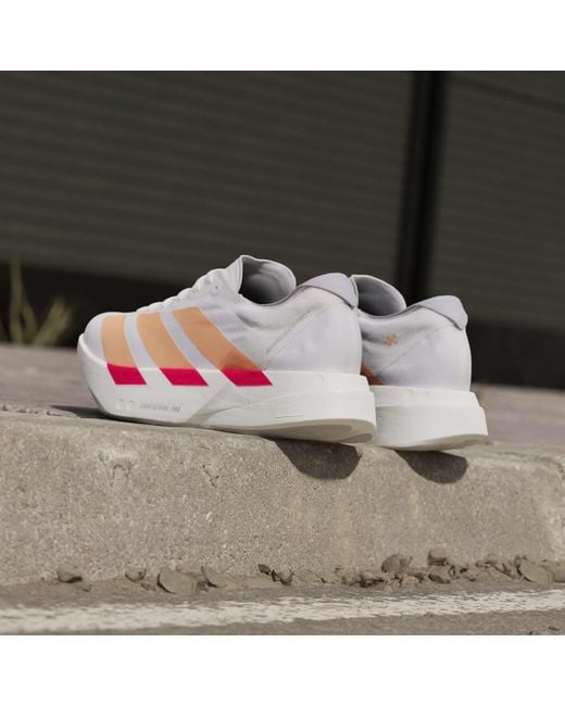 Adidas Gray Adizero Adios Pro 4 Running Shoe