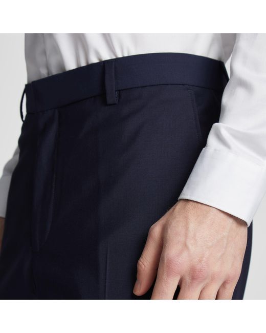 Ted Baker Blue Pilos Slim Fit Panama Suit Trousers for men