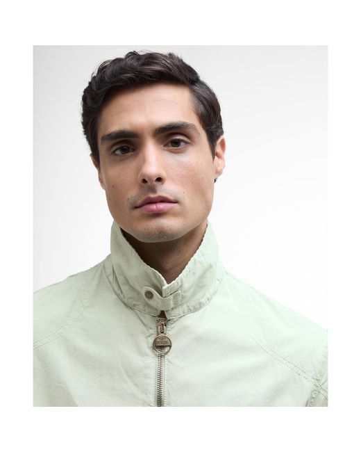 Barbour Green B.Intense Tarnett Structured Zip Harrington Jacket for men