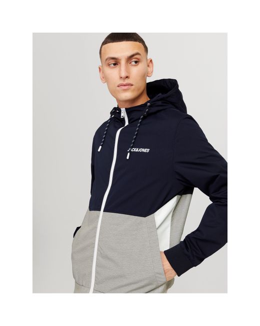 Jack & Jones Blue Bomber Jacket for men
