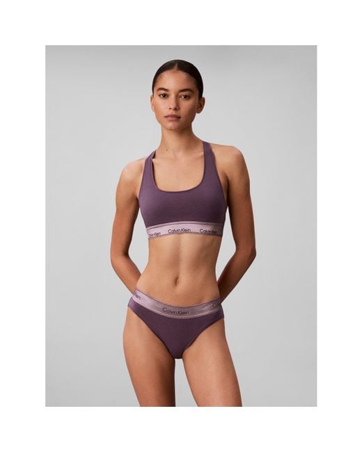 Calvin Klein Purple Calvin Mod Cot Blet Ld71