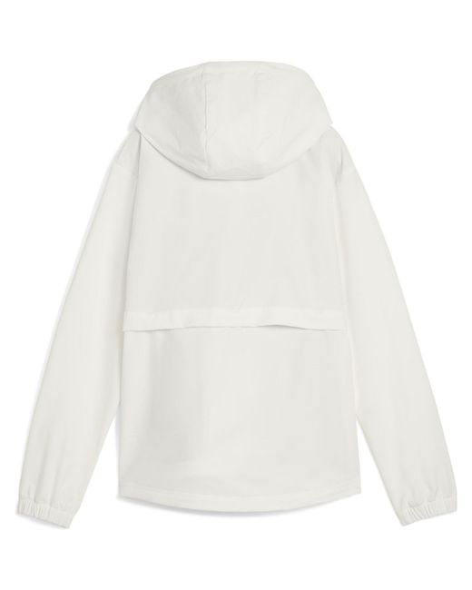 PUMA White Full Zip Performance Golf Jacket