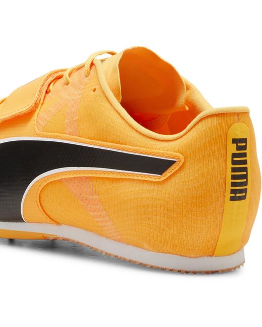 PUMA Yellow Evospeed Long Jump 11 Ult Track Running Spikes for men