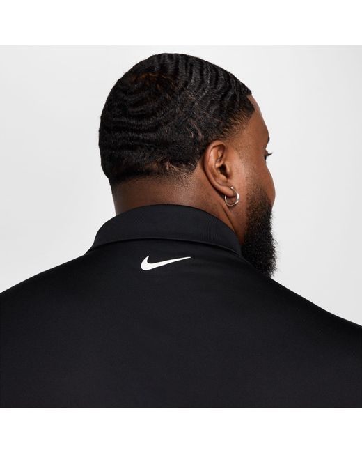 Nike Black Df Tour Solid Polo for men
