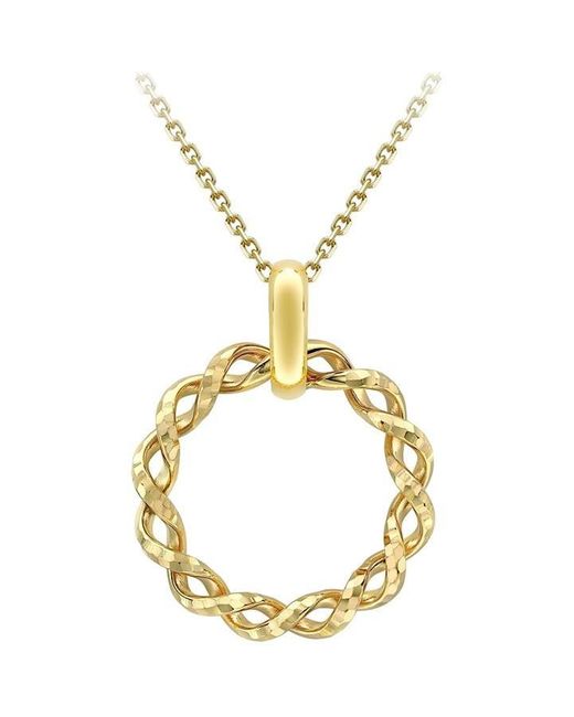 Be You Metallic 9ct Twist-circle Necklace