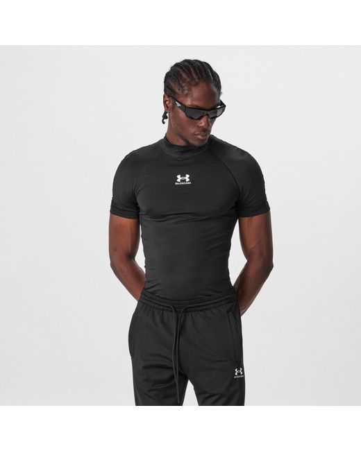 Balenciaga Black X Under Armour Cotton Tee for men