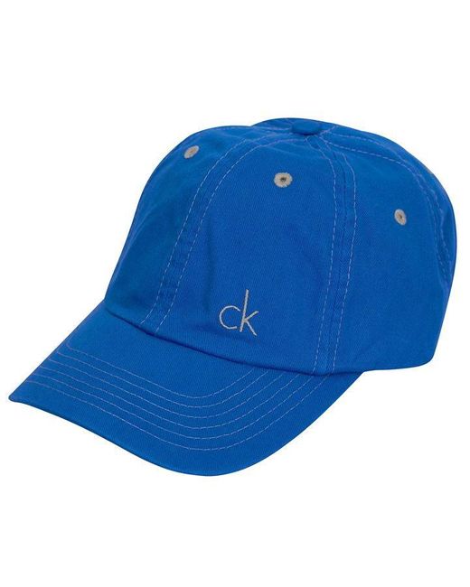 Calvin Klein Blue Klein G Twill Baseball Cap for men