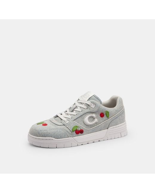 COACH Gray Soho Sneaker With Cherries