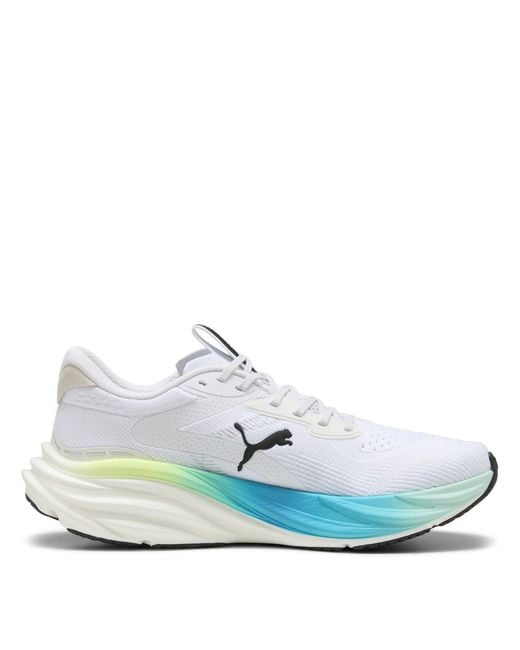 PUMA White Magnify Nitro 3 Everyday Neutral Road Running Shoes for men