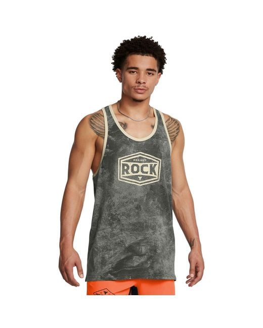 Under Armour Gray Racer Muscle Vest for men