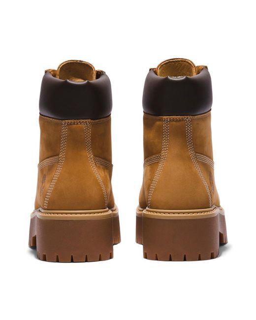Timberland Brown Stone Street 6 Inch Lace Up Waterproof Boots