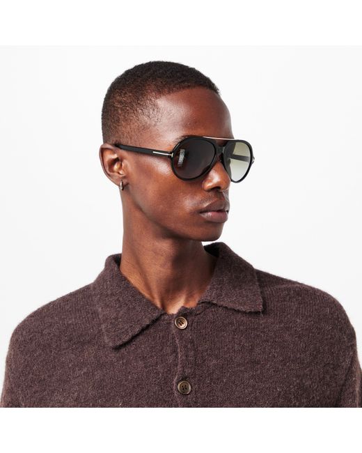 Tom Ford Green Uv Protection Aviator Sunglasses for men