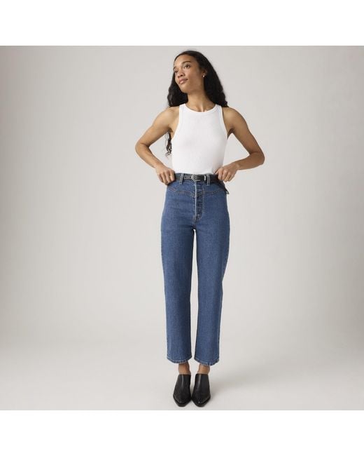 Levi's Blue Ribcage Straig