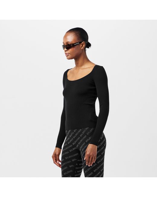 Balenciaga Black Long Sleeve T-Shirt